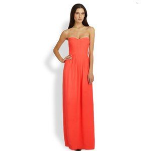 Parker 'Bayou' Strapless Silk Maxi Dress-Size Small
